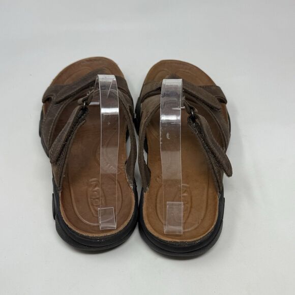 Keen Sarasota Sandals Womens 9 Brown Leather Hiking Trail Open Toe Slides - Picture 9 of 15